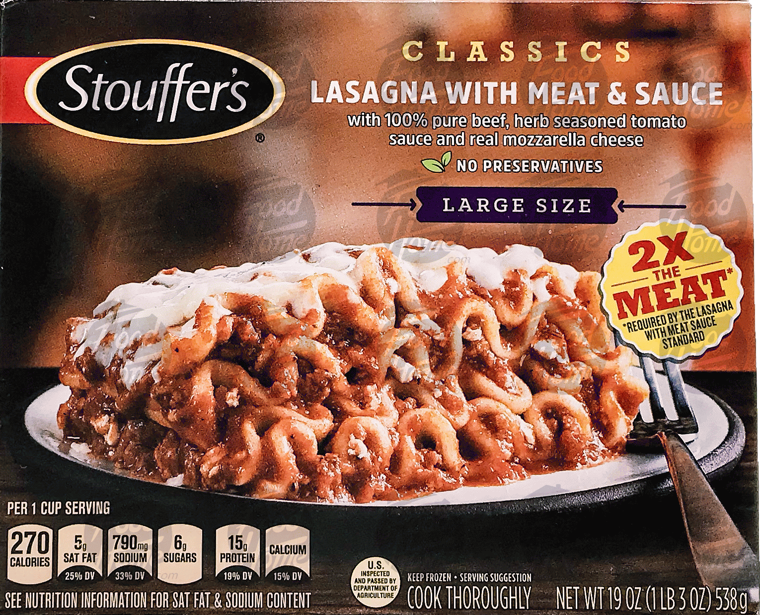 Stouffer's  lasagna w/ meat sauce Full-Size Picture